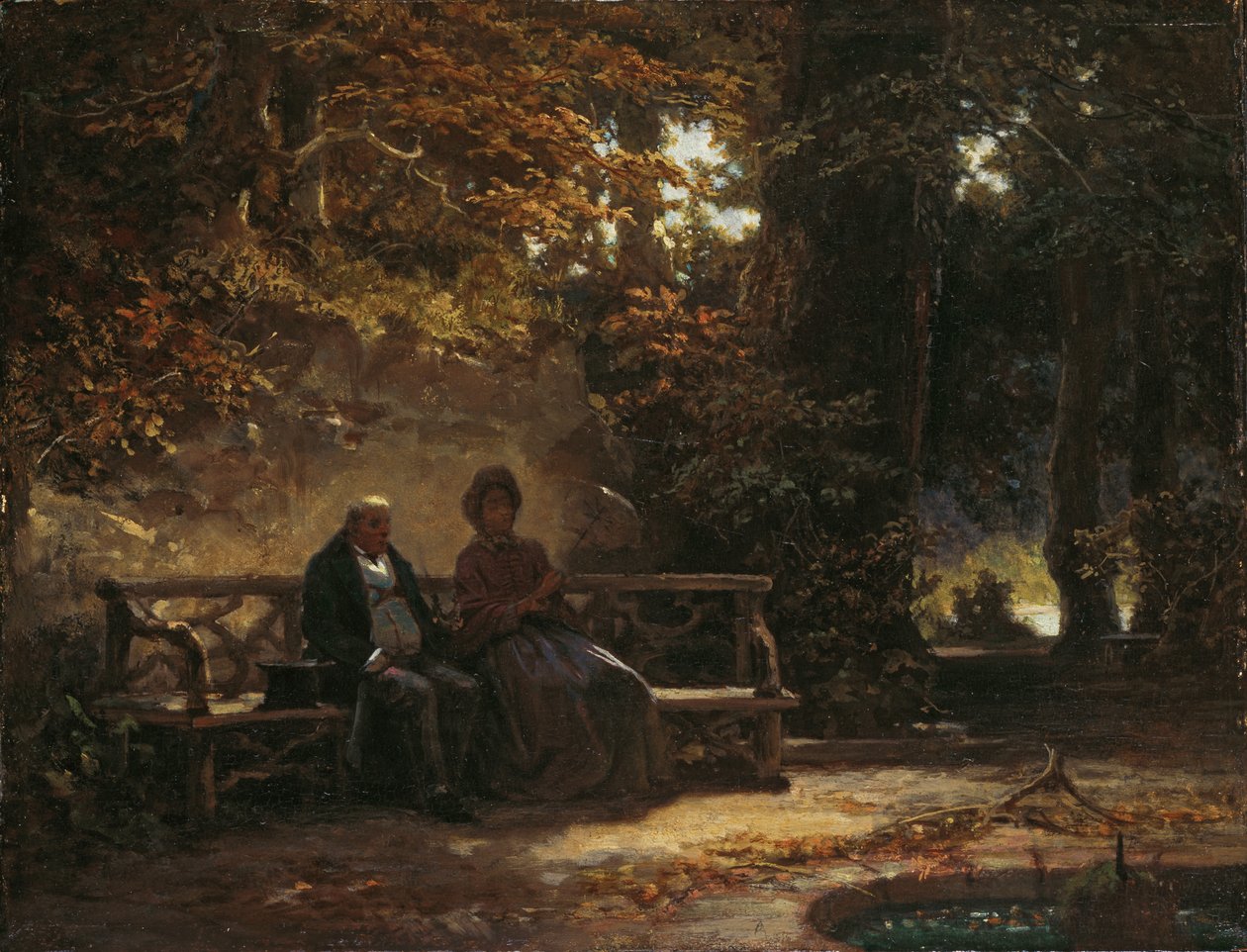 Passeggiatori che riposano da Carl Spitzweg