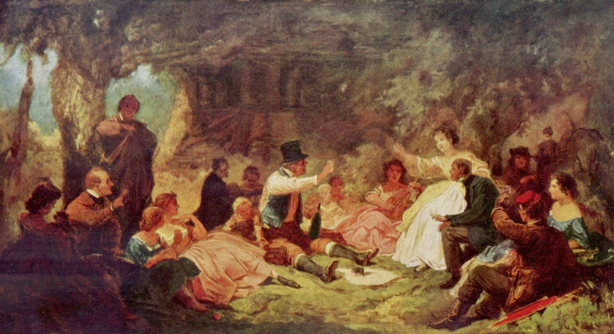 Il picnic da Carl Spitzweg