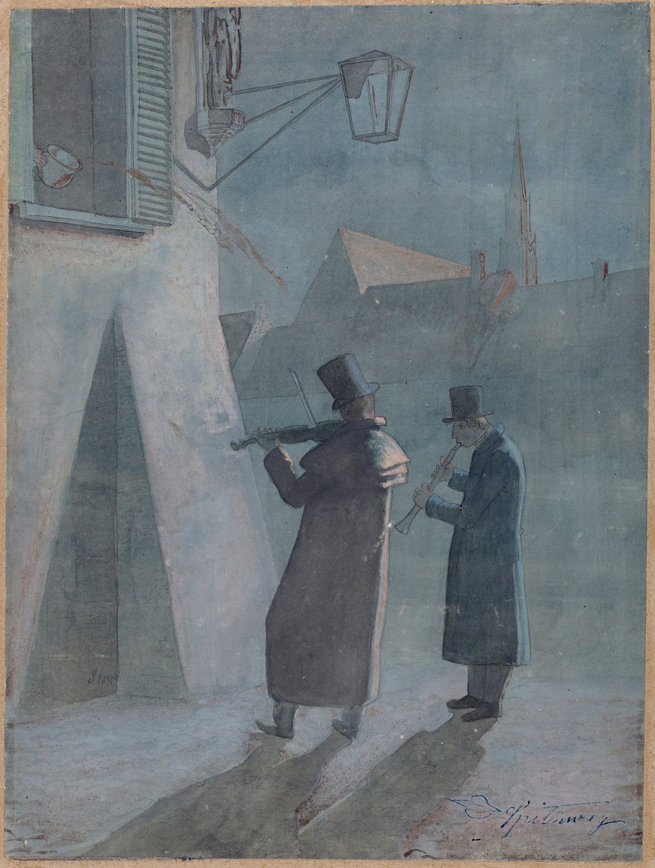 La serenata interrotta da Carl Spitzweg