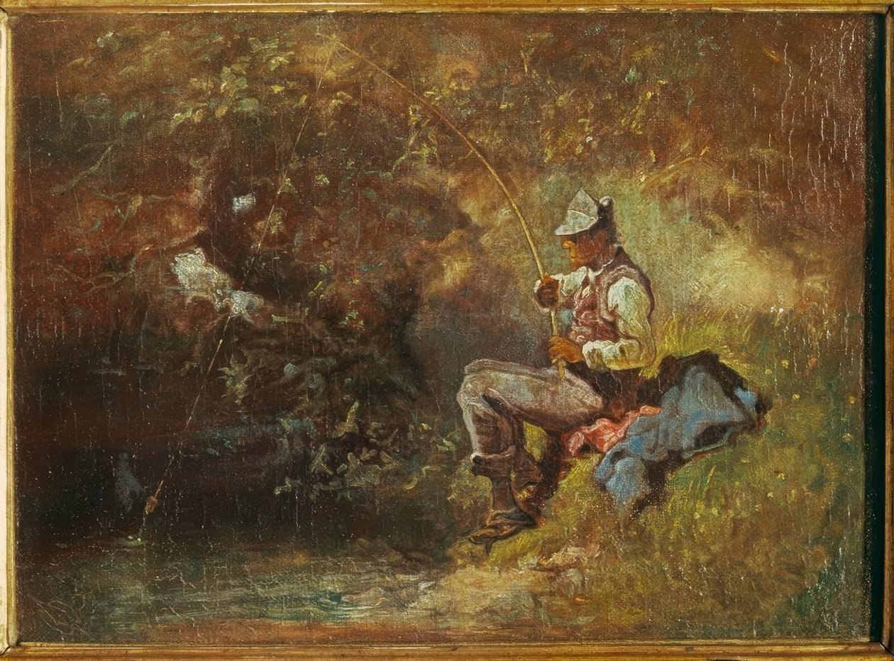 Il pescatore da Carl Spitzweg
