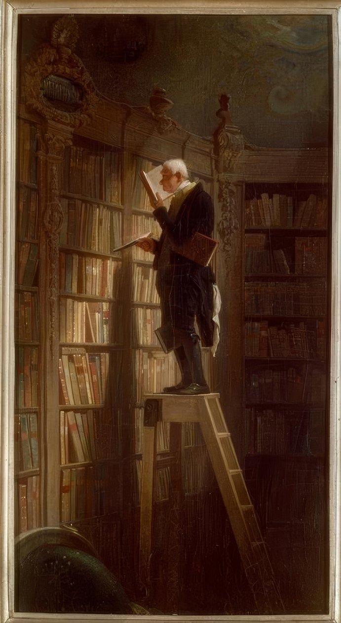 Il topo di biblioteca da Carl Spitzweg