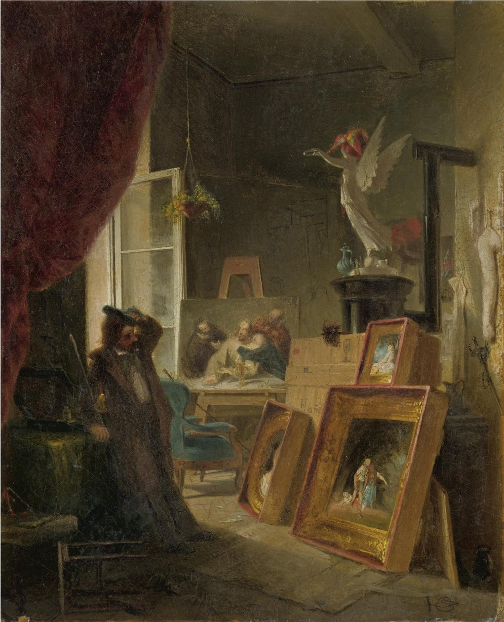 Il pittore di storia da Carl Spitzweg