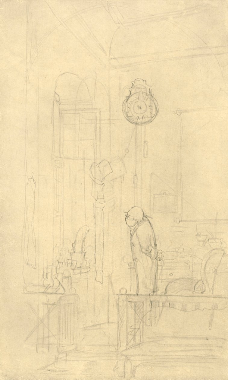 Der Kaktusfreund, metà-fine 19° secolo, c1924 da Carl Spitzweg
