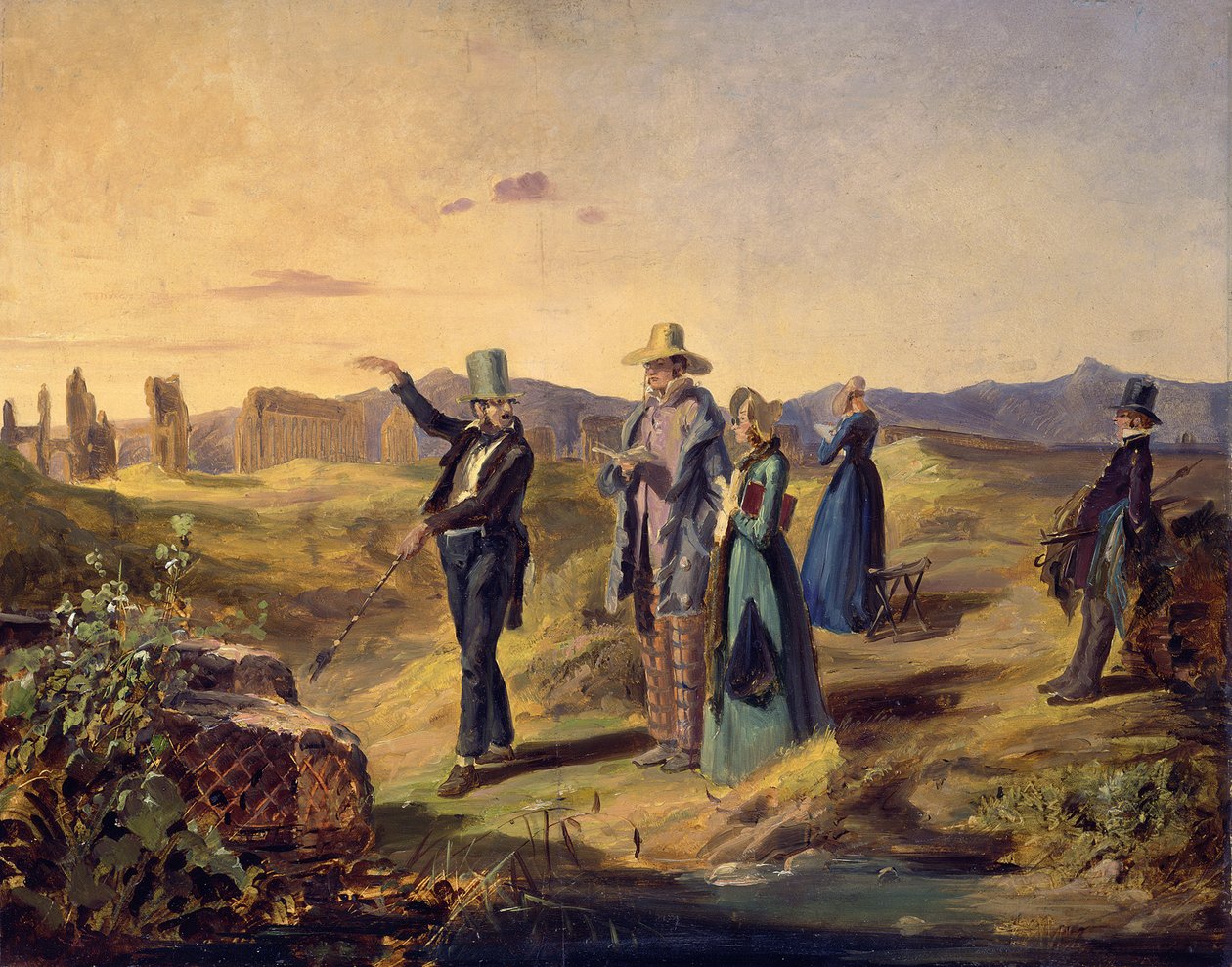 Inglesi nella Campagna da Carl Spitzweg