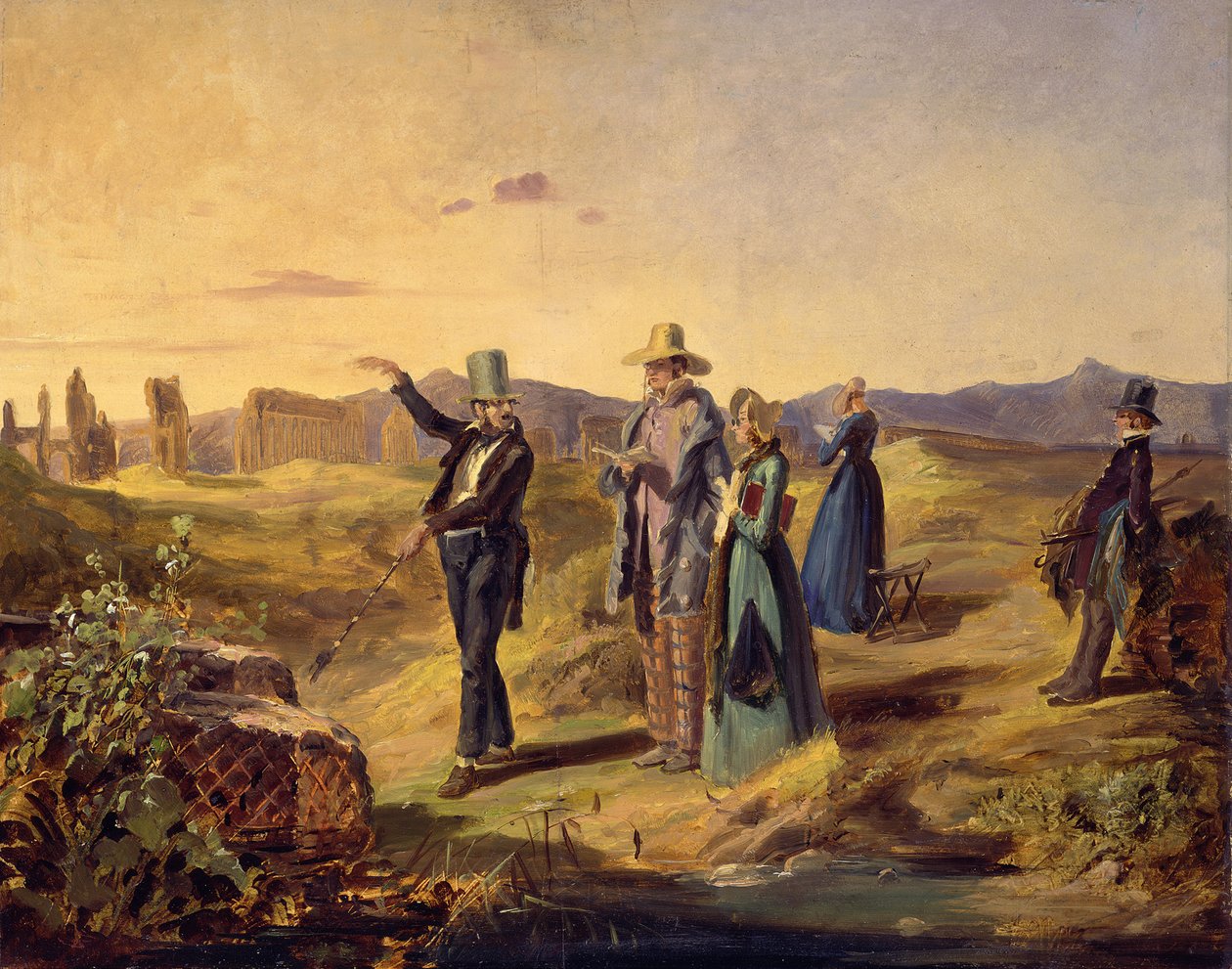 Inglesi nella Campagna da Carl Spitzweg