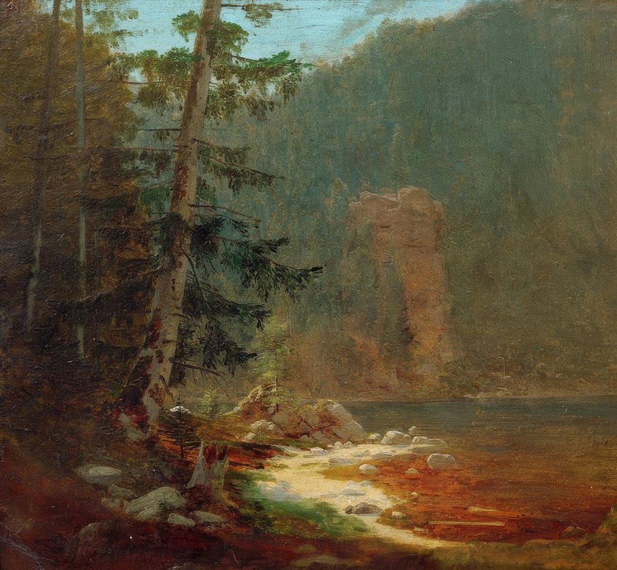 Gola rocciosa con ruscello vicino a Lenggries da Carl Spitzweg