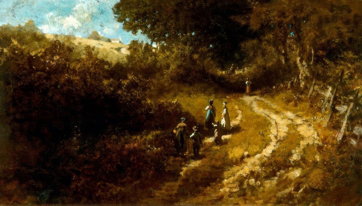 Andare in chiesa a Dachau da Carl Spitzweg