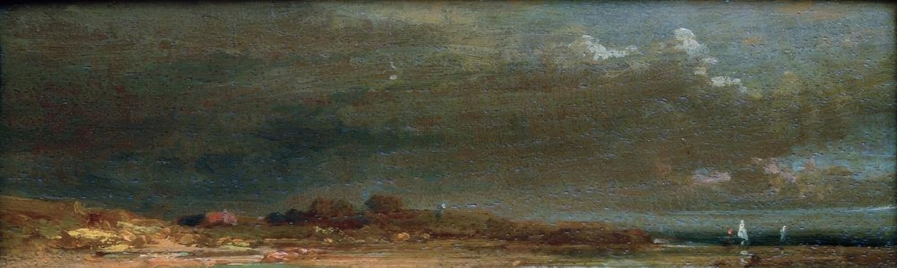 Paesaggio sul lago – Paesaggio del Chiemsee da Carl Spitzweg