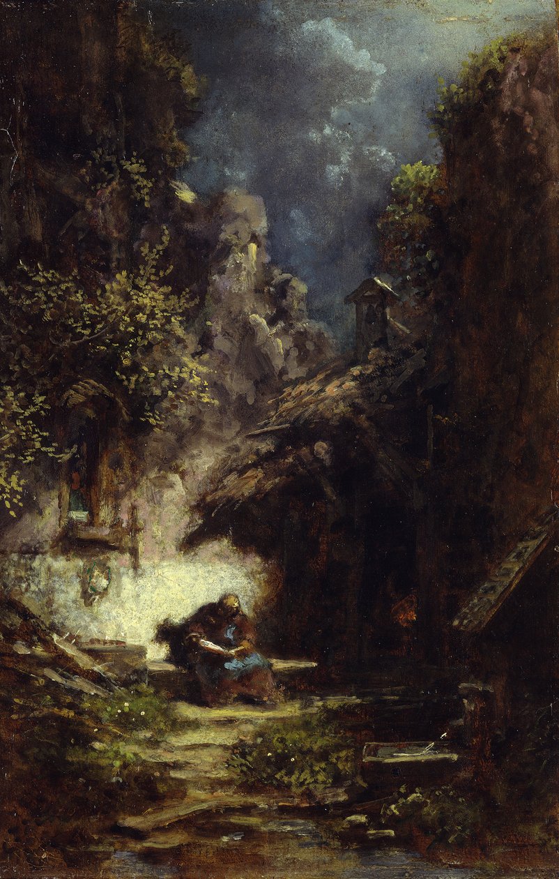 Eremita che legge da Carl Spitzweg