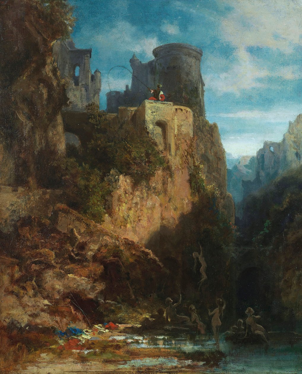 Cattura della sirena, ca 1860 da Carl Spitzweg