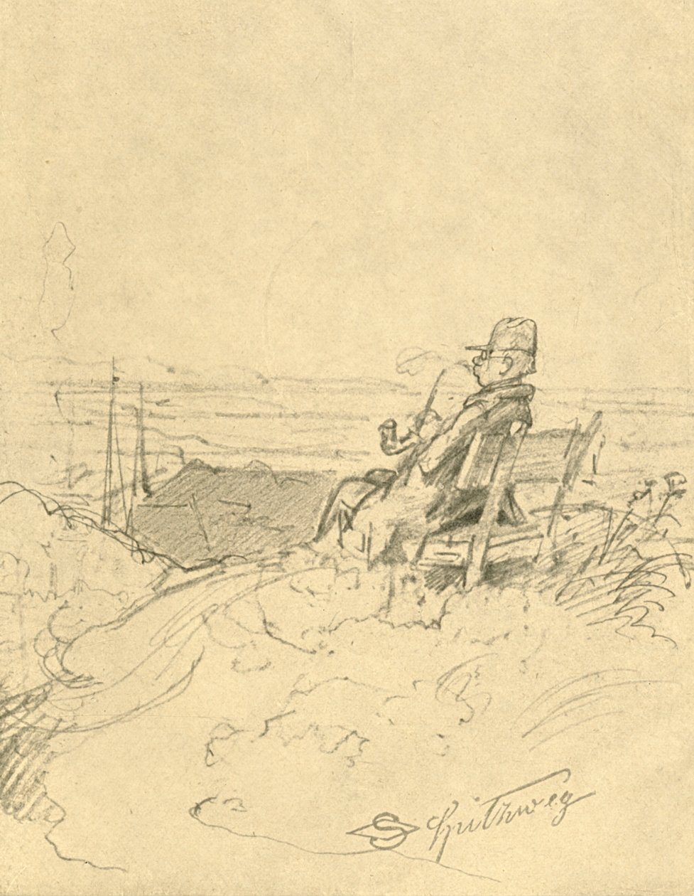 Nach der Arbeit ist gut ruhn da Carl Spitzweg
