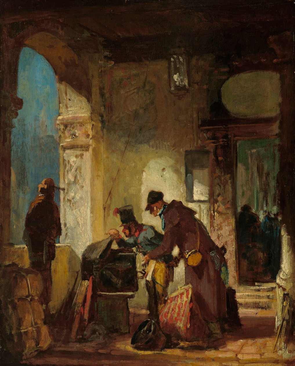 Ispezione doganale papale da Carl Spitzweg
