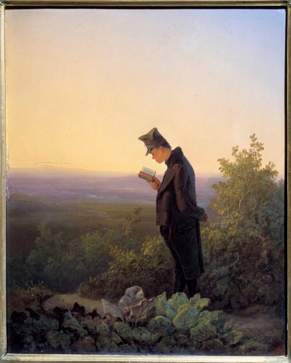 Lettura del breviario alla sera da Carl Spitzweg
