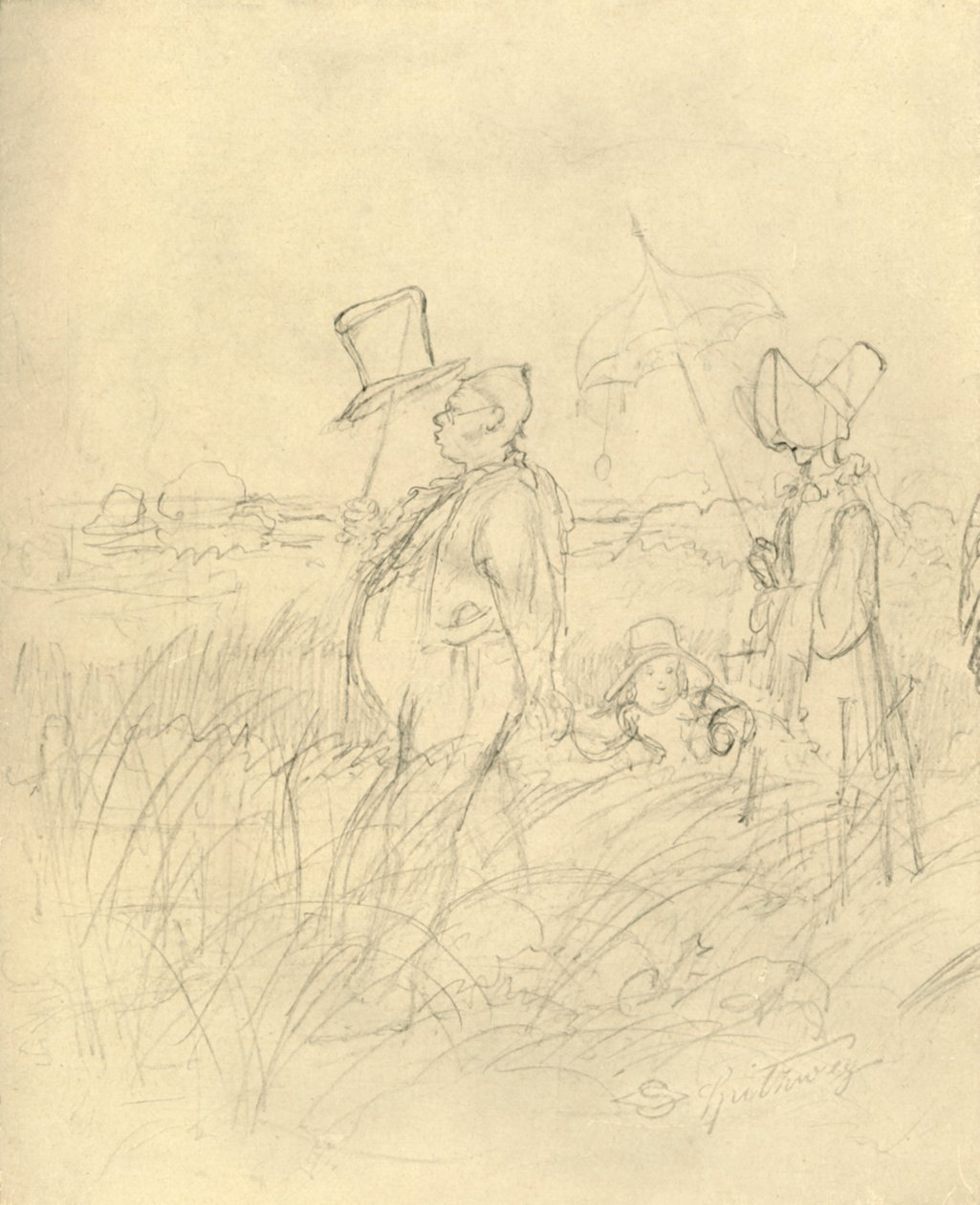 Sonntagsspaziergang, metà-fine XIX secolo da Carl Spitzweg