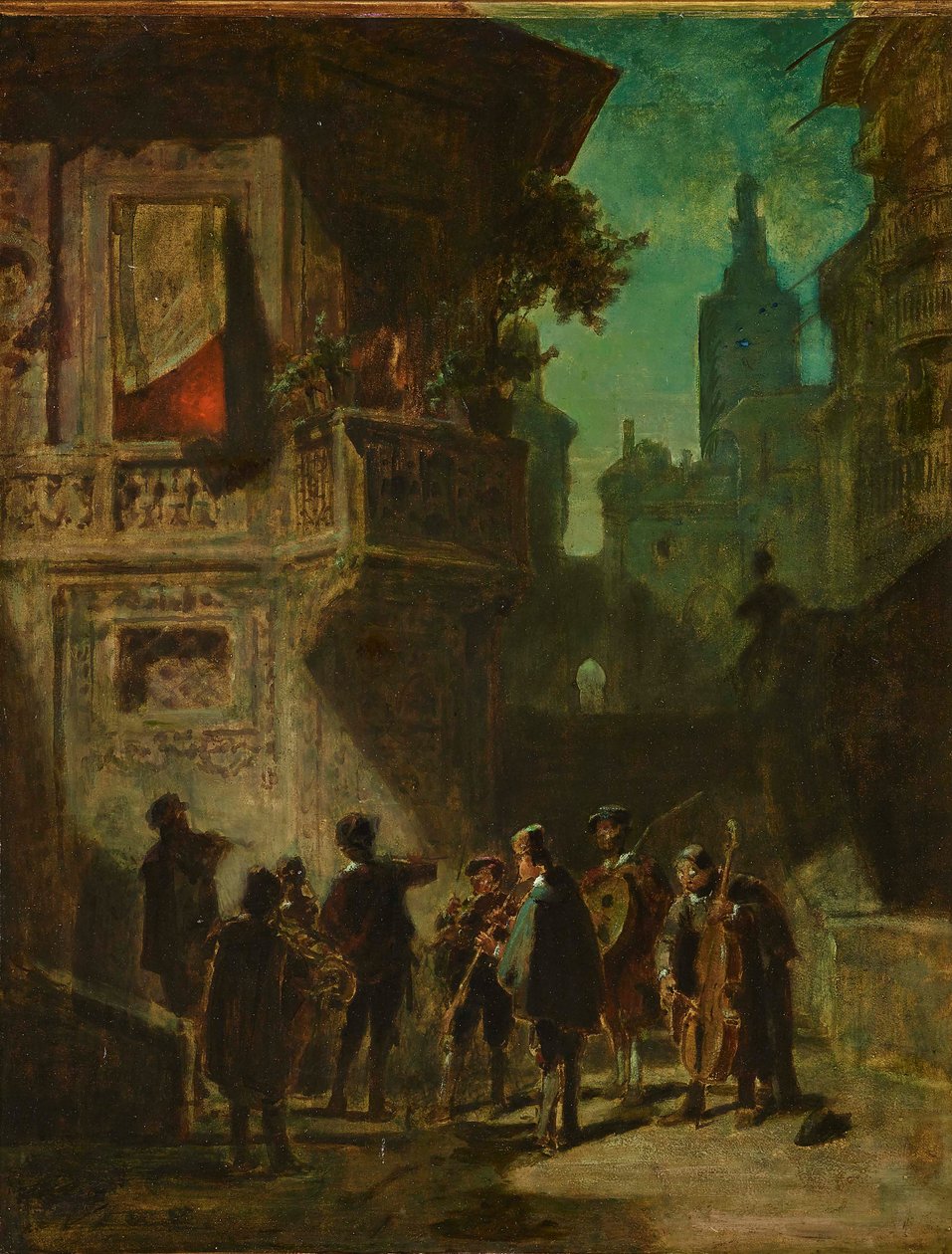 Serenata spagnola dal Barbiere di Siviglia da Carl Spitzweg