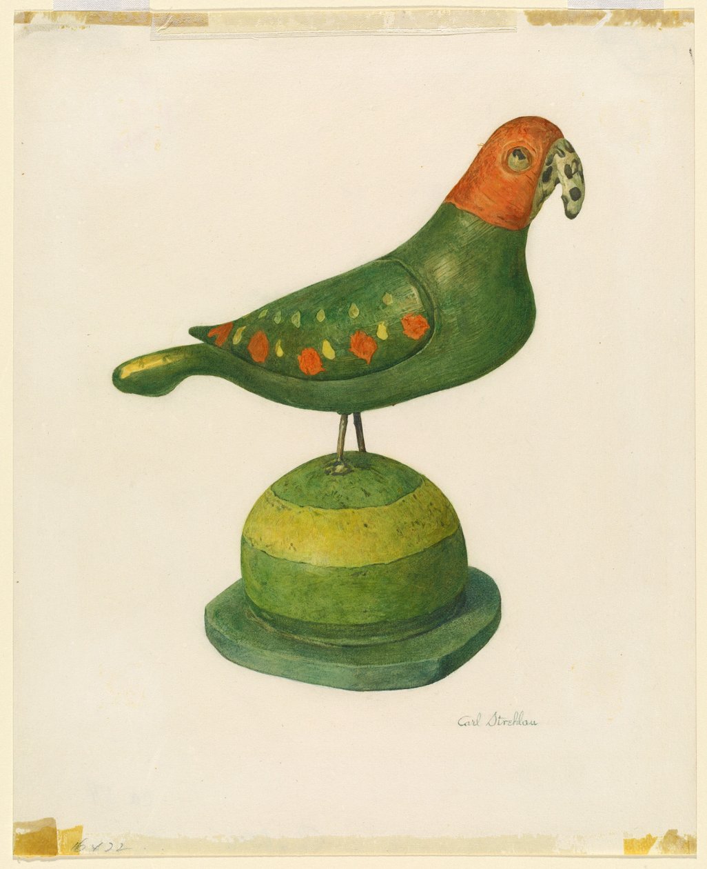 Uccello scolpito tedesco della Pennsylvania da Carl Strehlau