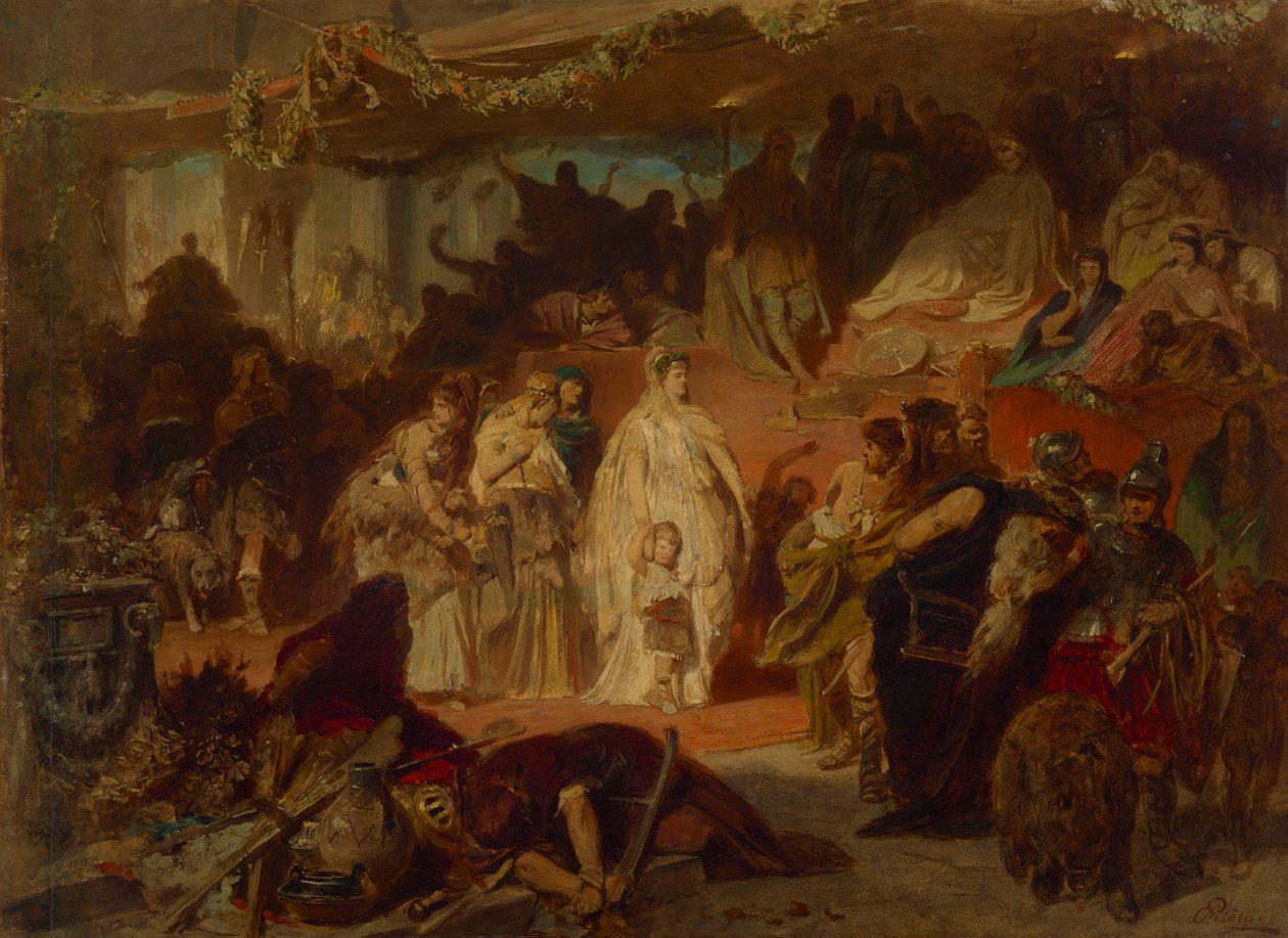 Thusnelda nel trionfo di Germanico da Carl Theodor von Piloty
