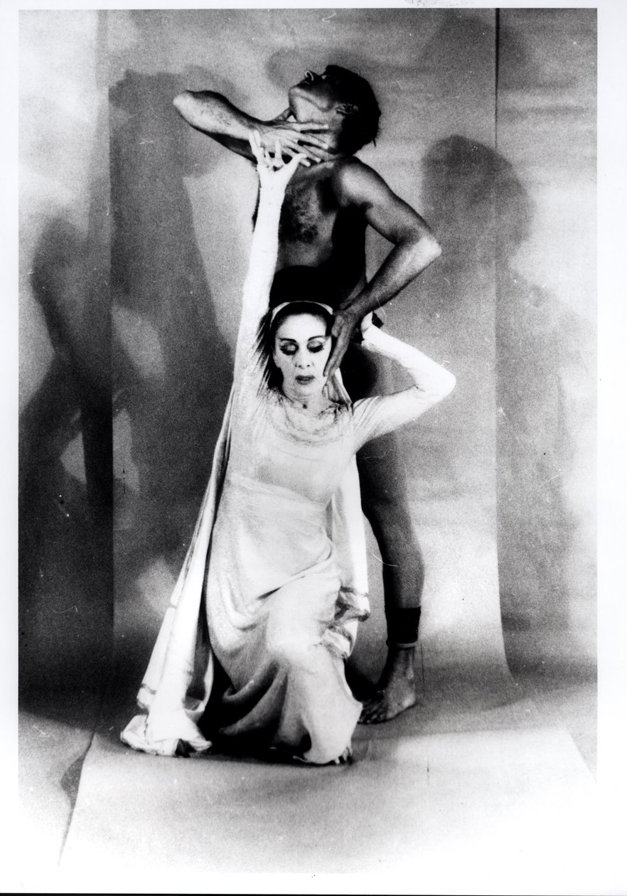 Martha Graham (1894-1991) e Bertram Ross (1920-2003) in "Visionary Recital", 27 giugno 1961 (stampa alla gelatina d