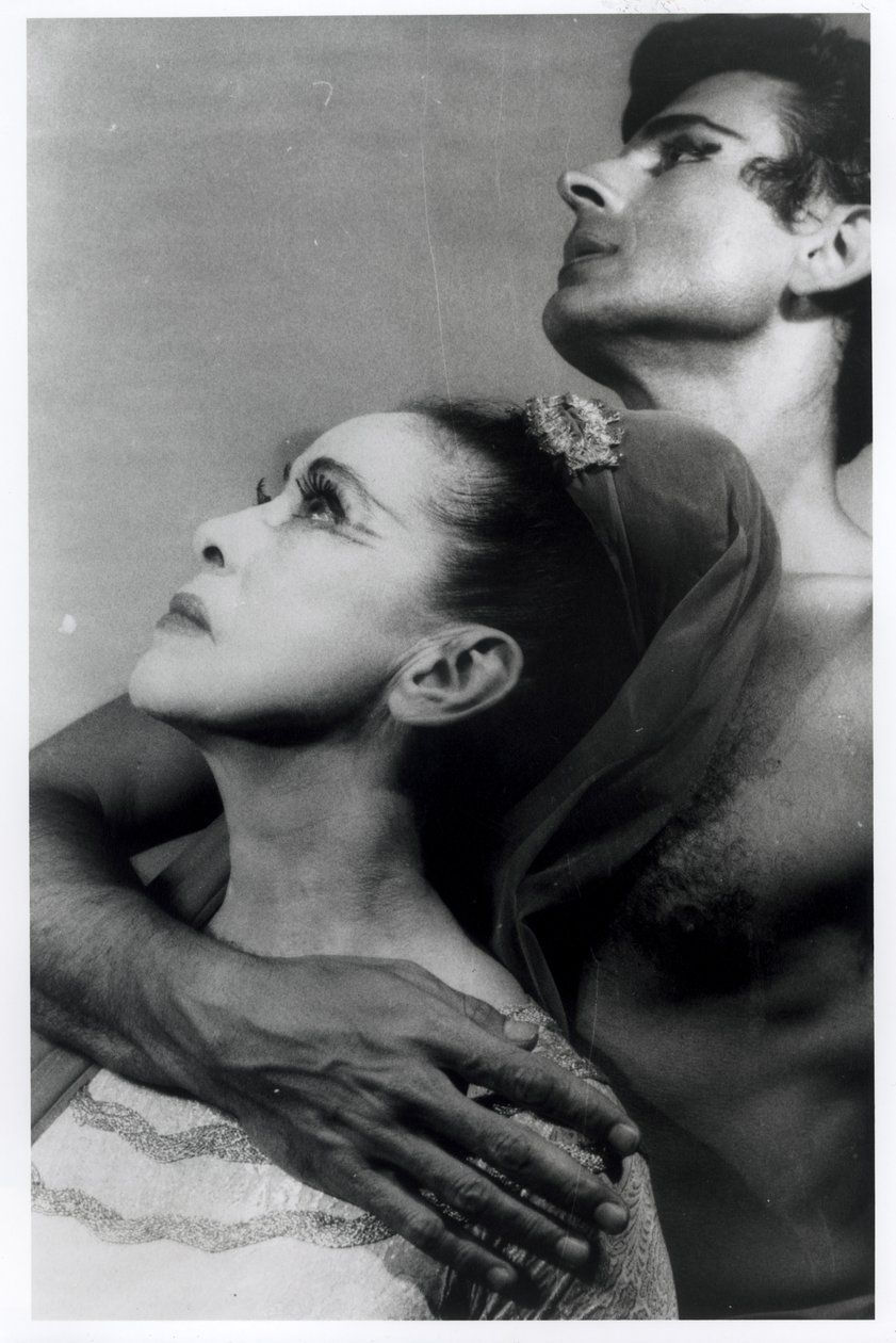 Martha Graham (1894-1991) e Bertram Ross (1920-2003) in "Visionary Recital", 27 giugno 1961 (stampa alla gelatina d