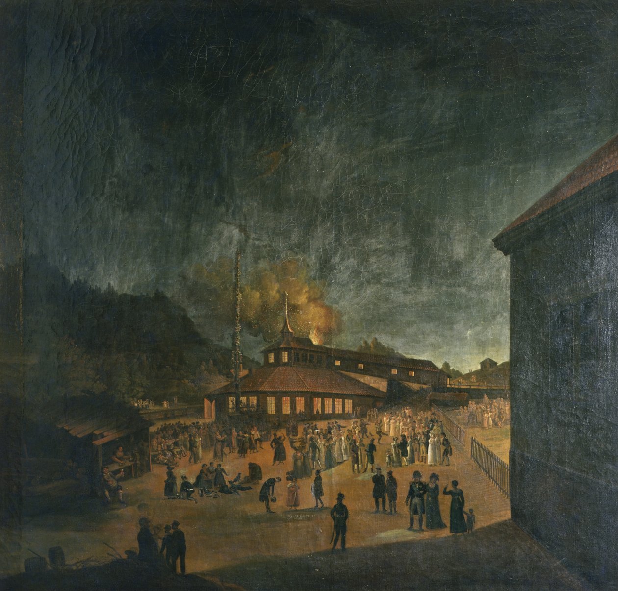 Celebrazione nazionale alla fabbrica di ferro di Bærum a mezza estate da Carl Vogt
