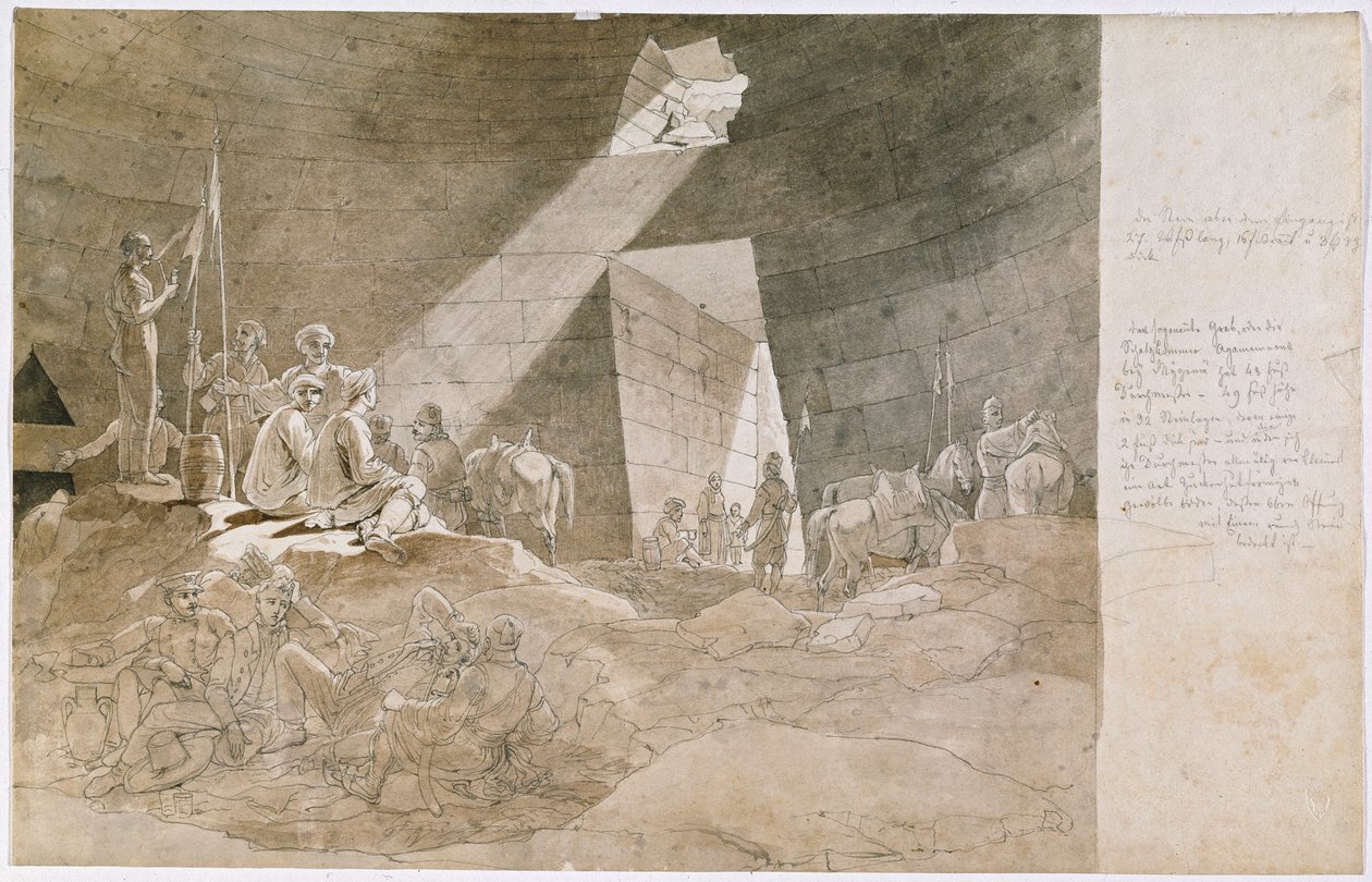 Combattenti per la libertà nella cosiddetta Camera del Tesoro di Agamennone a Micene da Carl Wilhelm Freiherr von Heideck