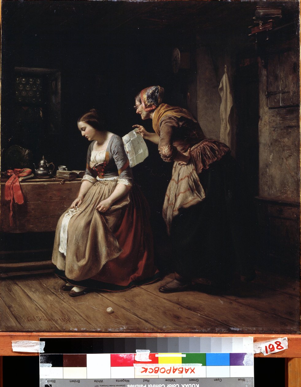 La lettera da Carl Wilhelm Hübner