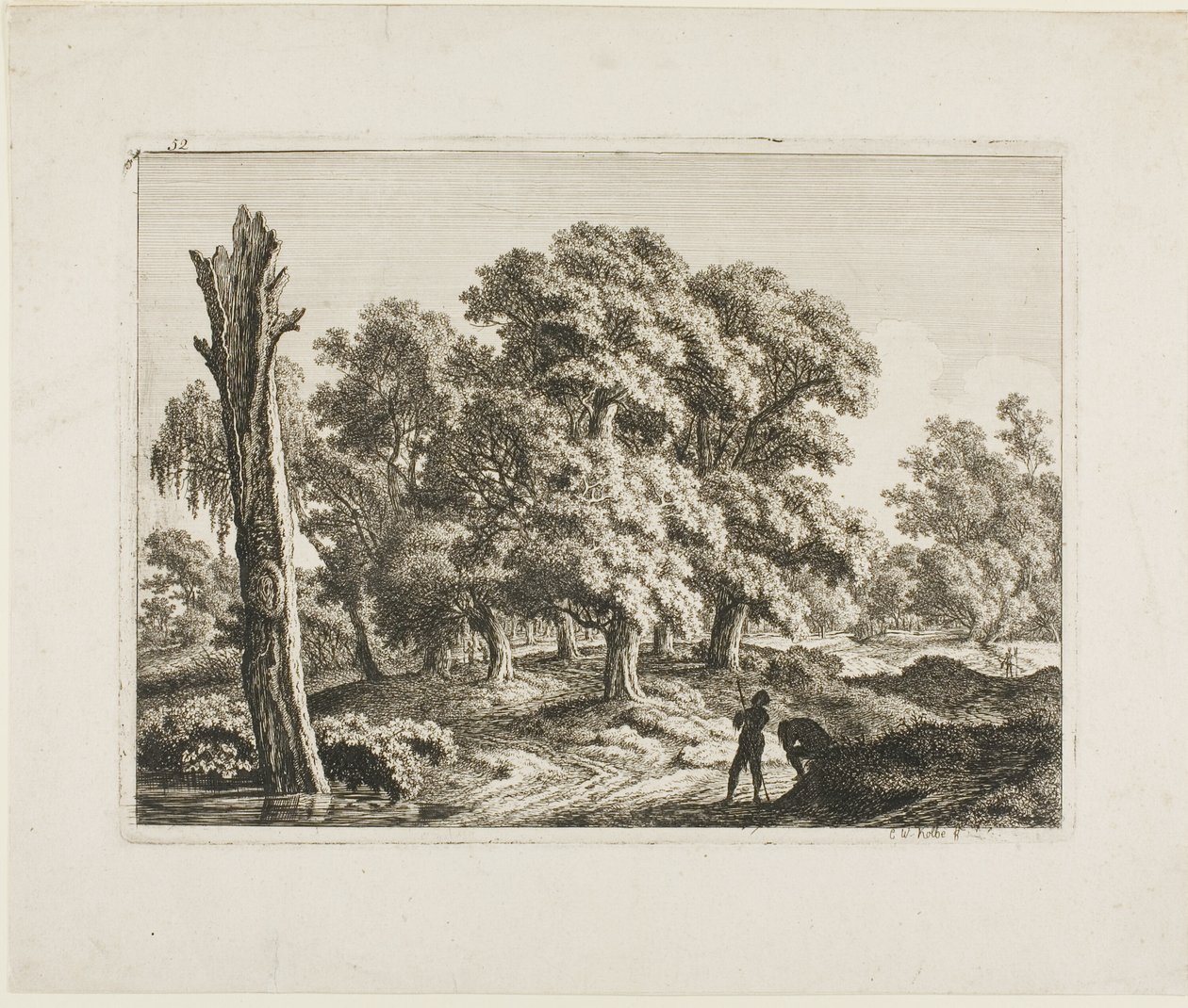 Paesaggio da Carl Wilhelm Kolbe, the elder