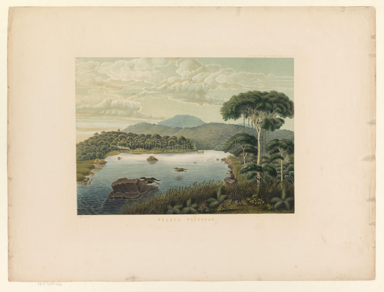 Vista del lago Patenggang da Carl Wilhelm Mieling (possibly)