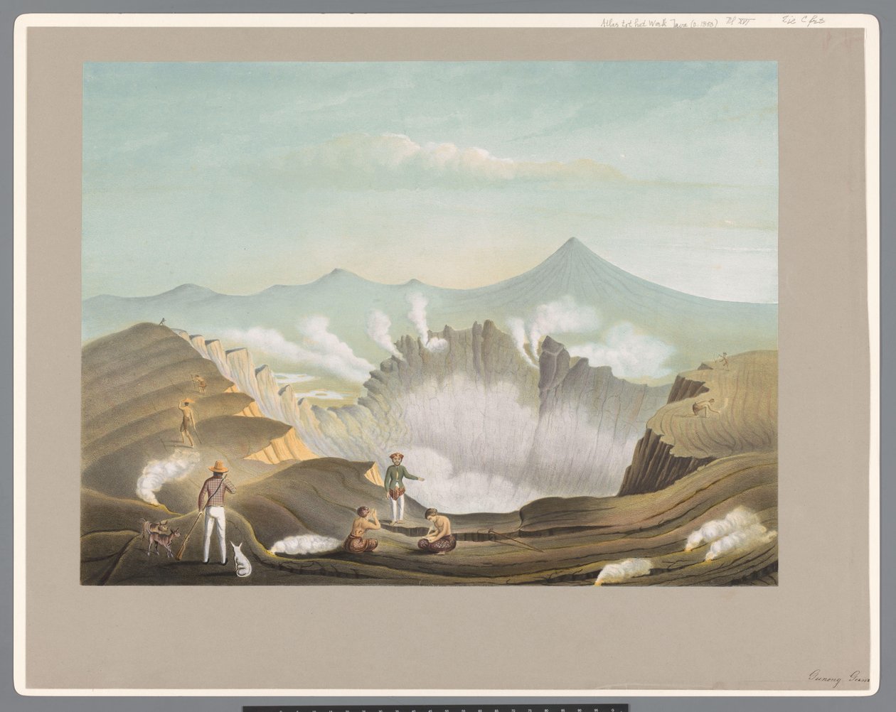 Vulcano Guntur a Giava Occidentale da Carl Wilhelm Mieling (possibly)