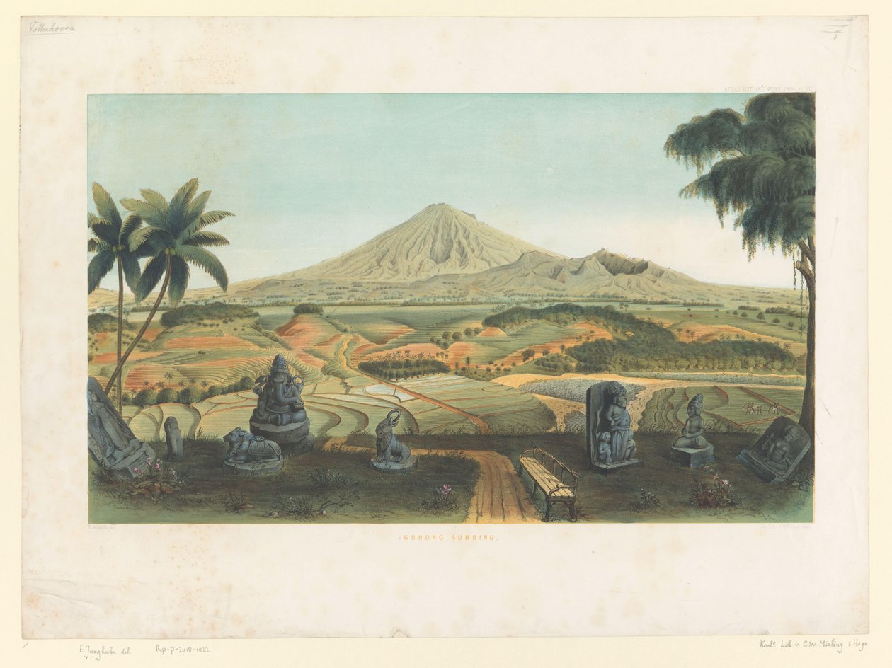 Vulcano Sumbing a Giava da Carl Wilhelm Mieling (possibly)