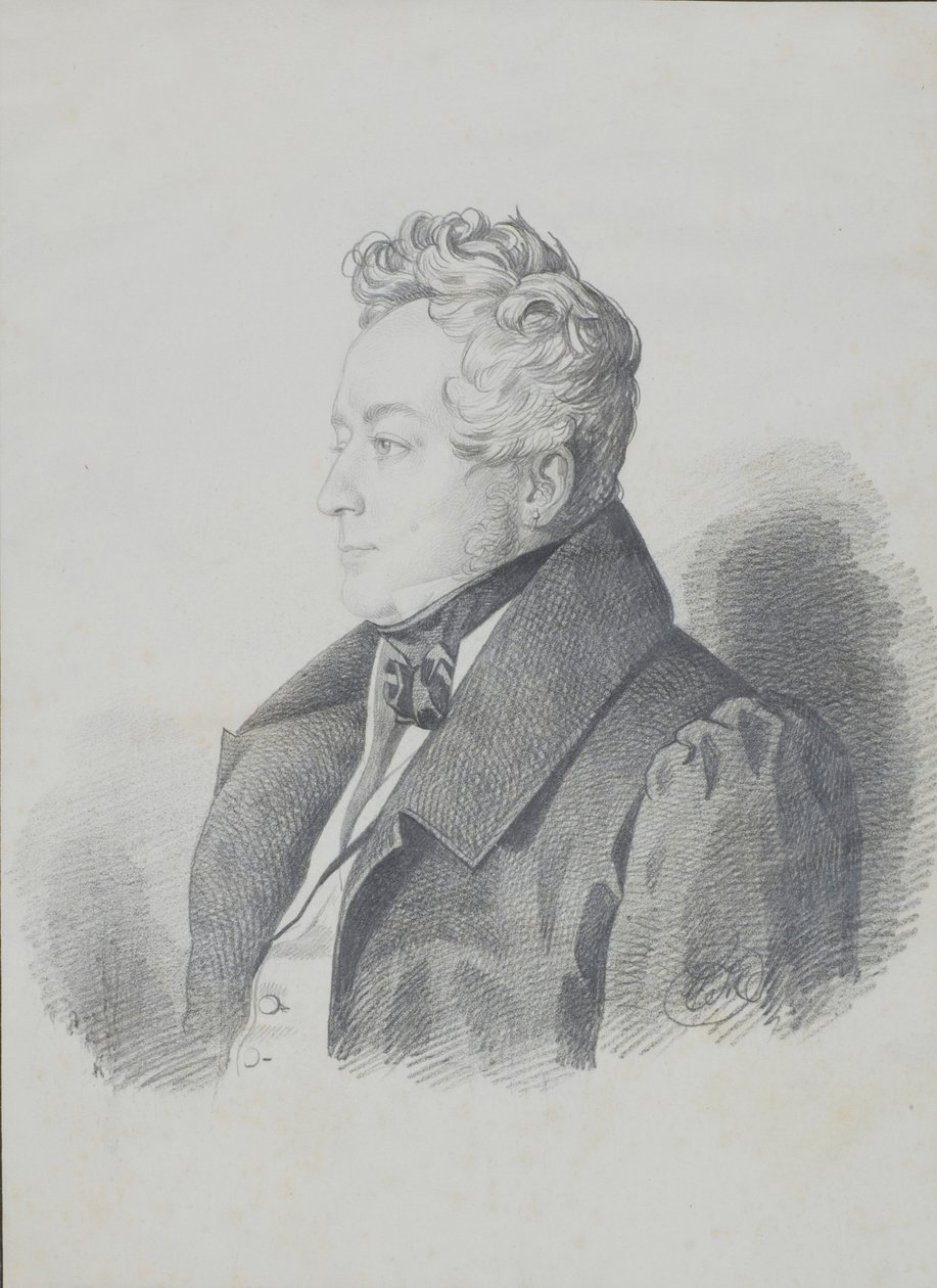Ritratto del Conte Alexander Dmitrievich Olsufyev 1790-1853, dopo 1832 da Carl von Hampeln