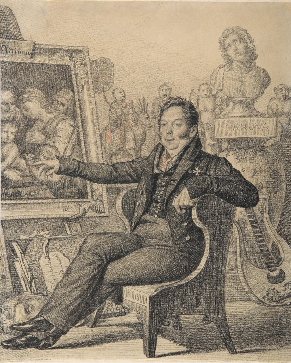 Ritratto del conte Nikita Ivanovich Dondukov-Korsakov 1776-1857, 1821 da Carl von Hampeln