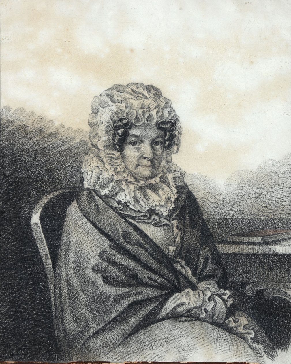 Ritratto di Kleopatra Petrovna Nashchokina 1767-1828, nata Nelidova, 1820s da Carl von Hampeln