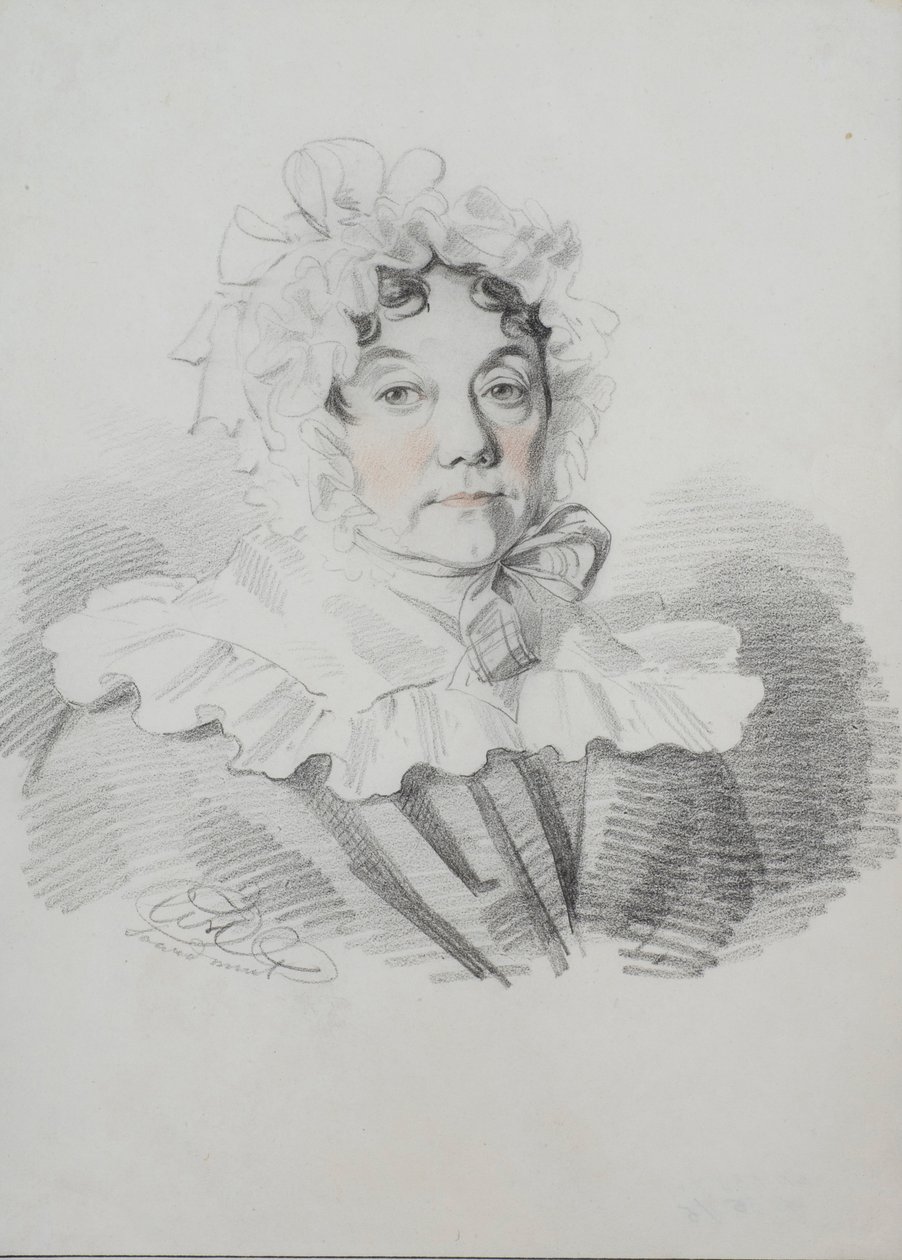 Ritratto di Maria Ivanovna Rimskaya-Korsakova, nata Naumova 1764-1832, 1820s da Carl von Hampeln