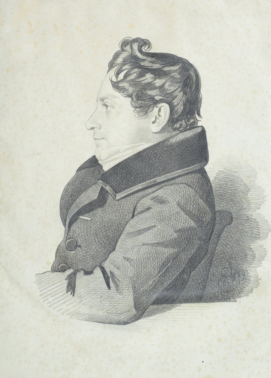 Ritratto di Nikolay Adrianovich Divov 1792-1878, anni 1830 da Carl von Hampeln