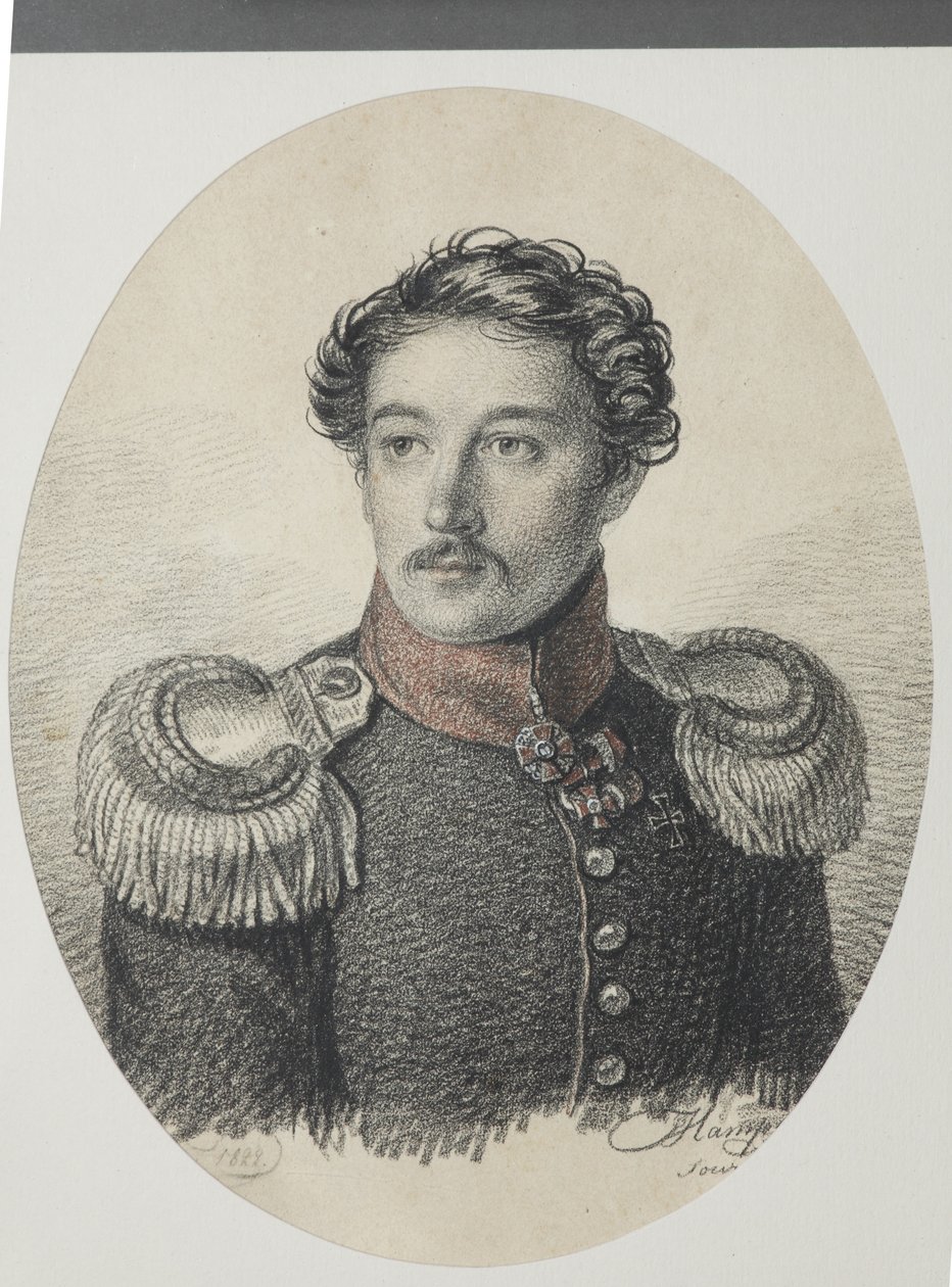 Ritratto di Nikolay Vasilyevich Khvostov 1793-1837, 1822 da Carl von Hampeln