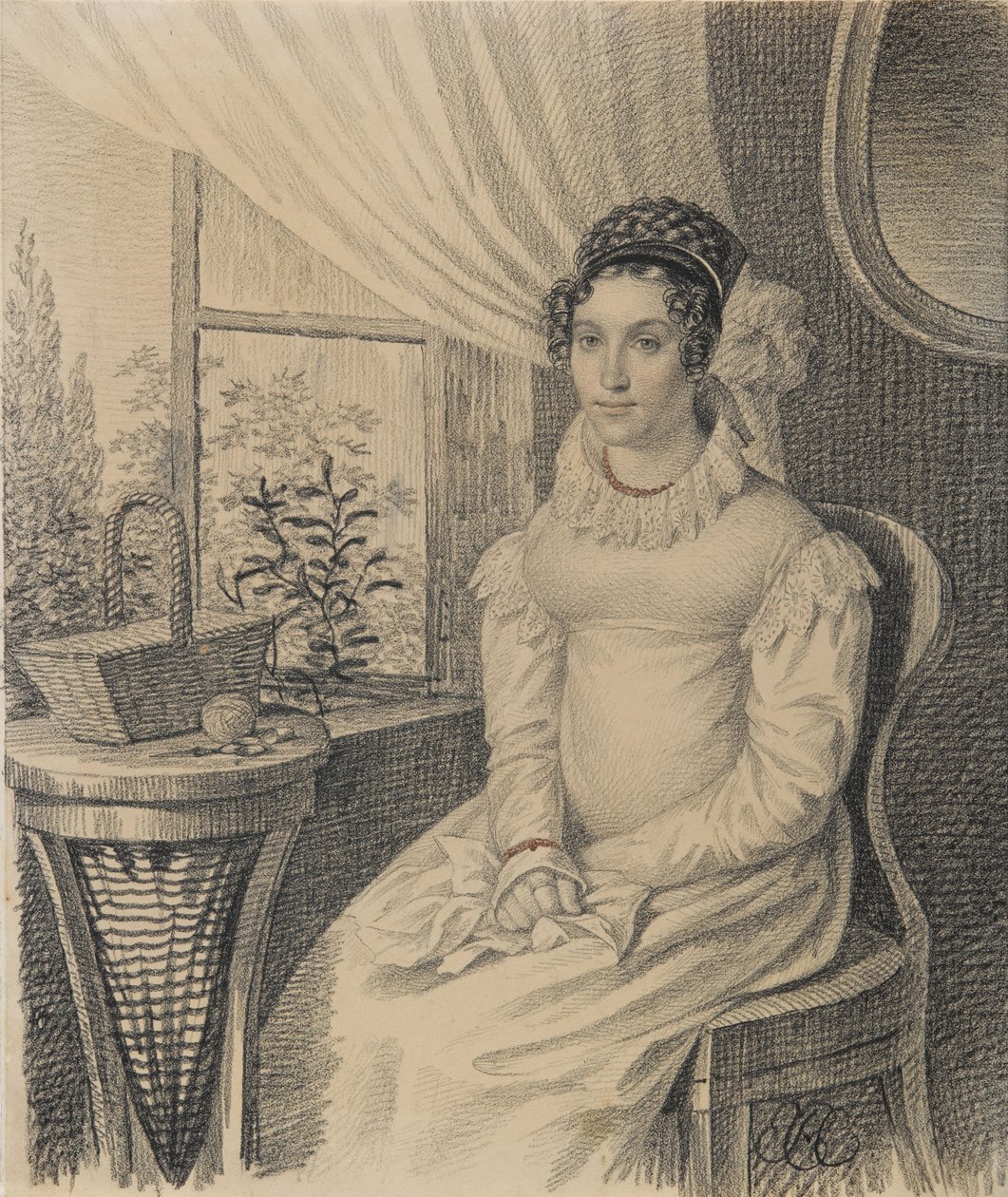 Ritratto di Varvara Alexandrovna Korsakova, primi anni 1820 da Carl von Hampeln