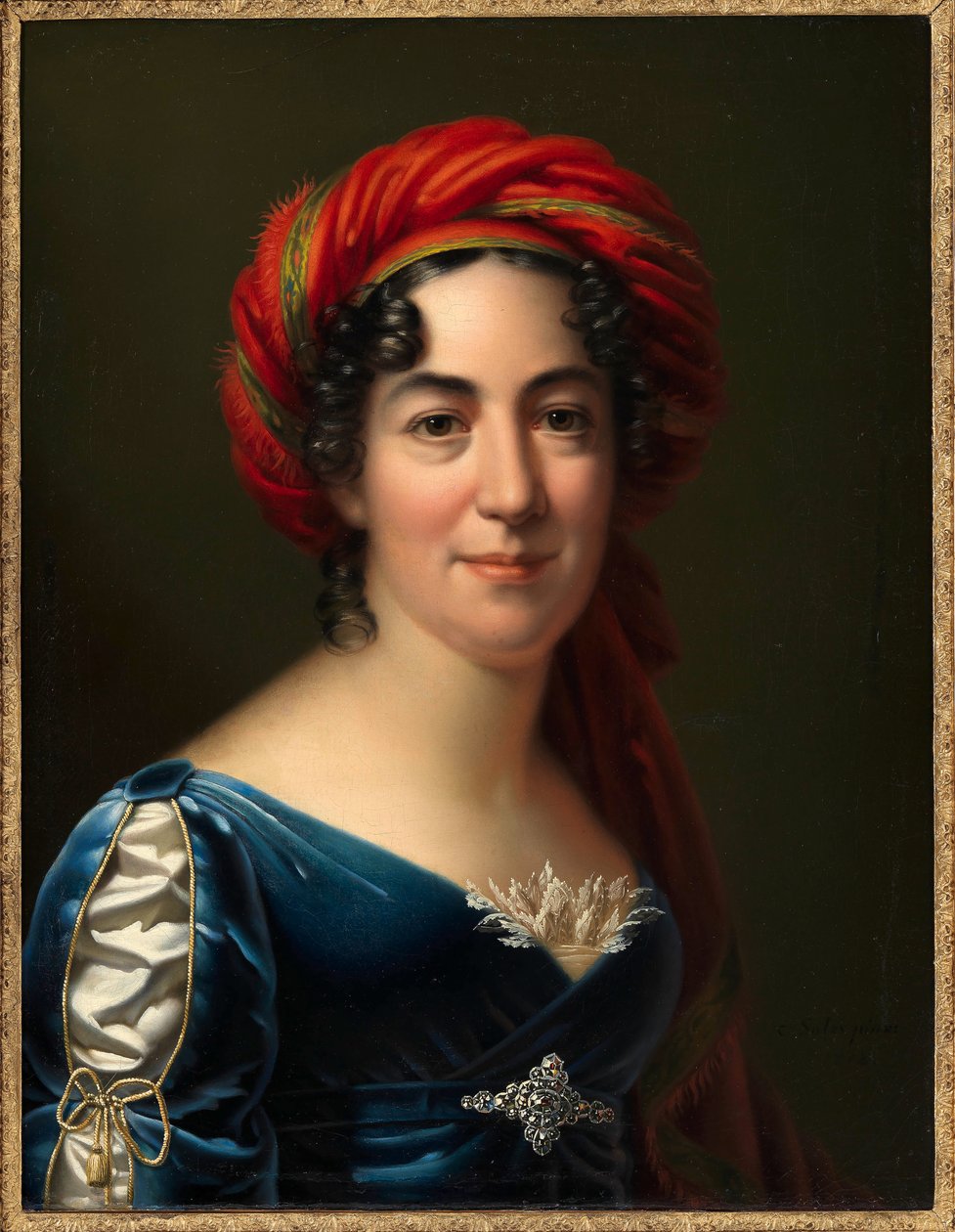 Ritratto della scrittrice Caroline Pichler 1769-1843, 1818 da Carl von Sales