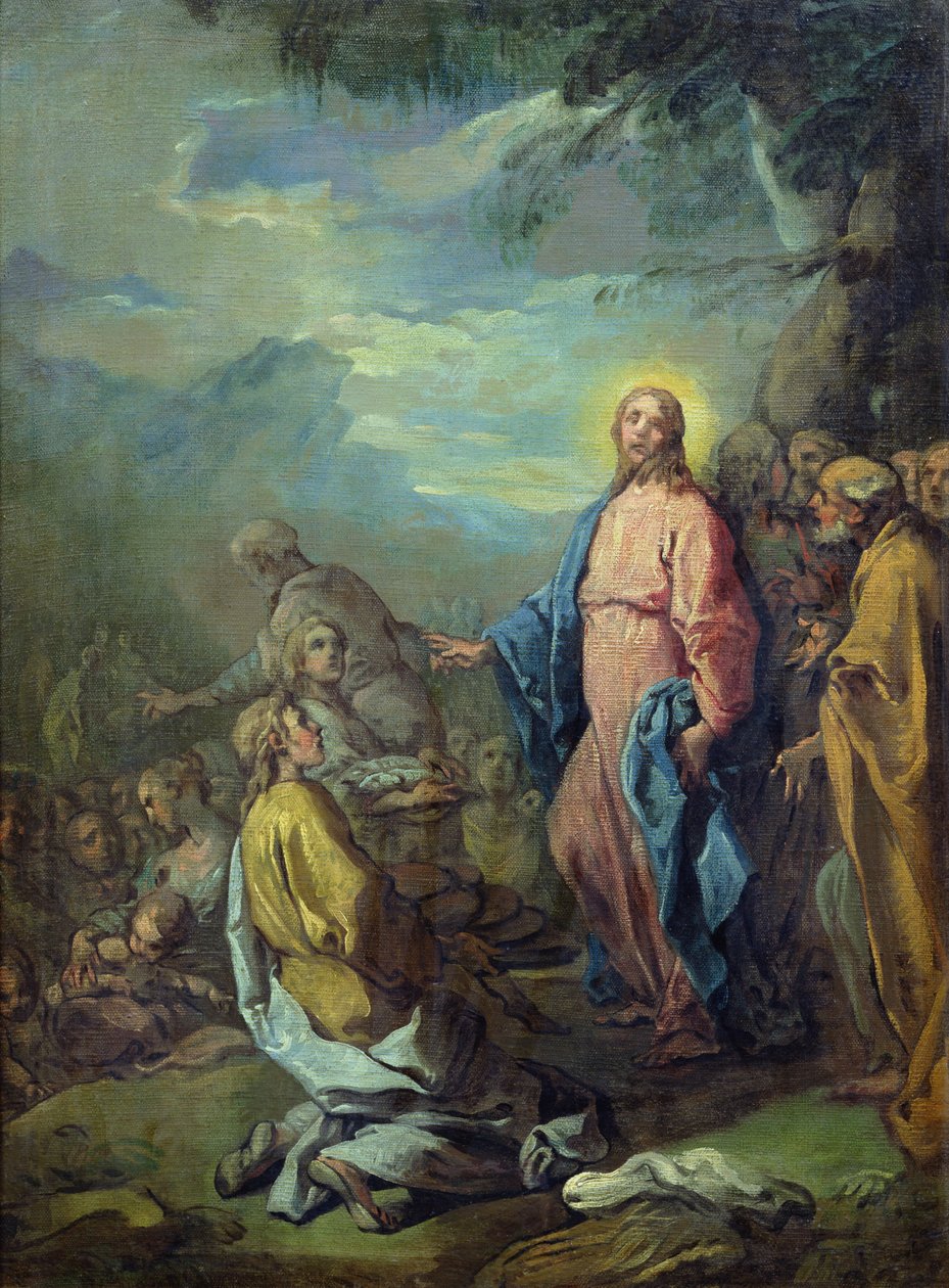 La moltiplicazione dei pani e dei pesci, prima del 1733 da Carle van Loo