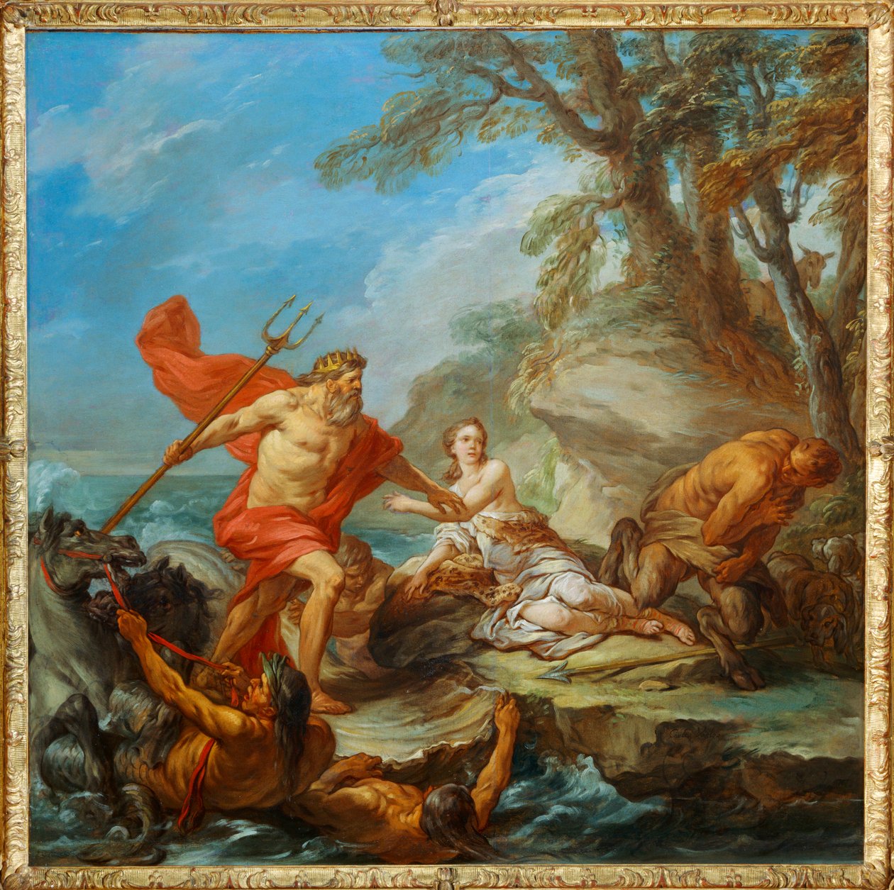 Nettuno e Amymone. Verso ... da Carle Vanloo