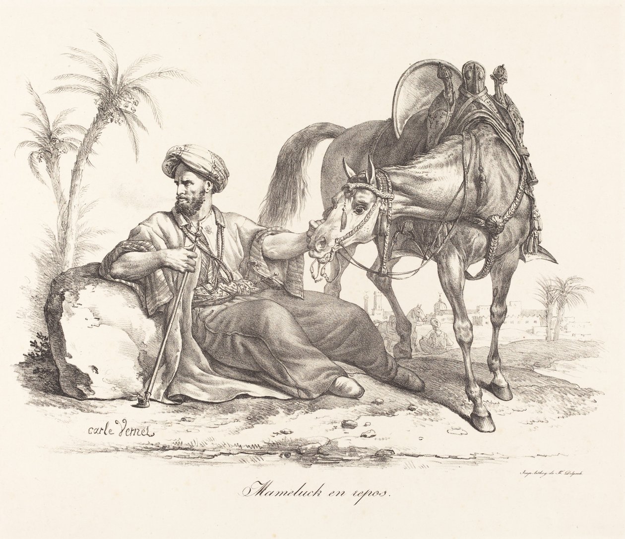 Un Mamelucco a Riposo da Carle Vernet