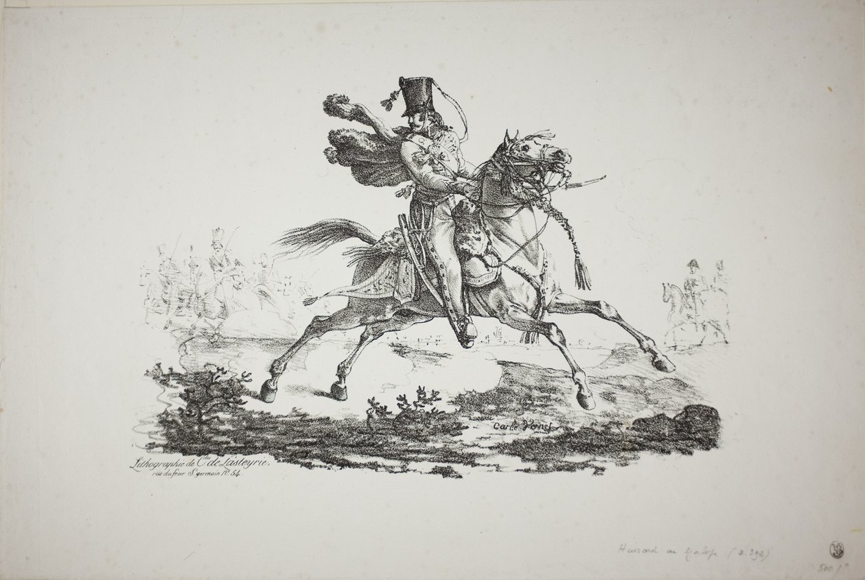 Ussaro al galoppo da Carle Vernet