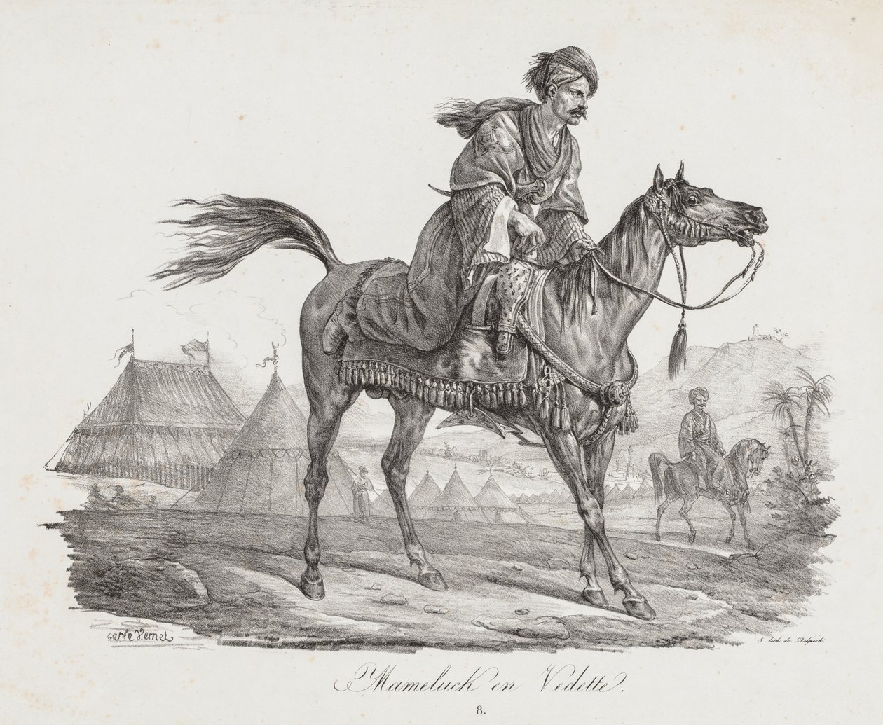 Grande Suite di Cavalli: Mamelucco a Cavallo da Carle Vernet