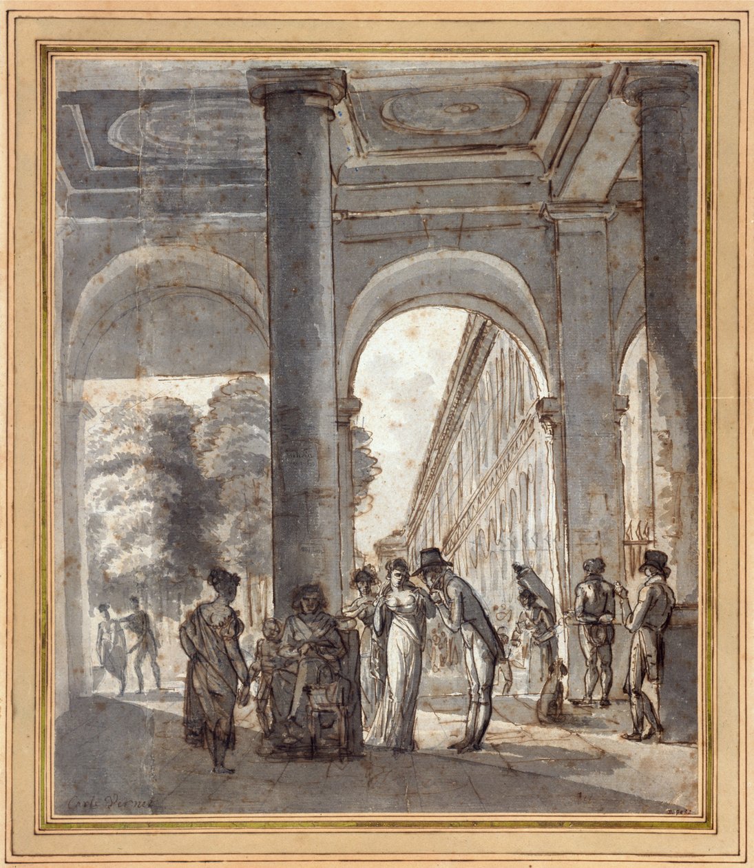Il Palazzo Reale nel 1810 da Carle Vernet
