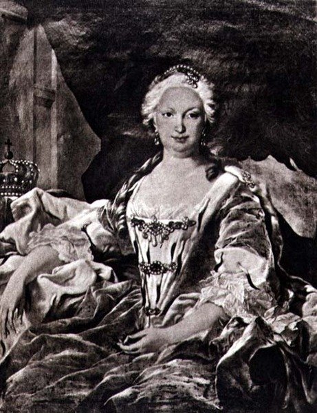 Isabella (Elisabetta) nata Farnese (1692-1766) (litografia) da Carle van (after) Loo