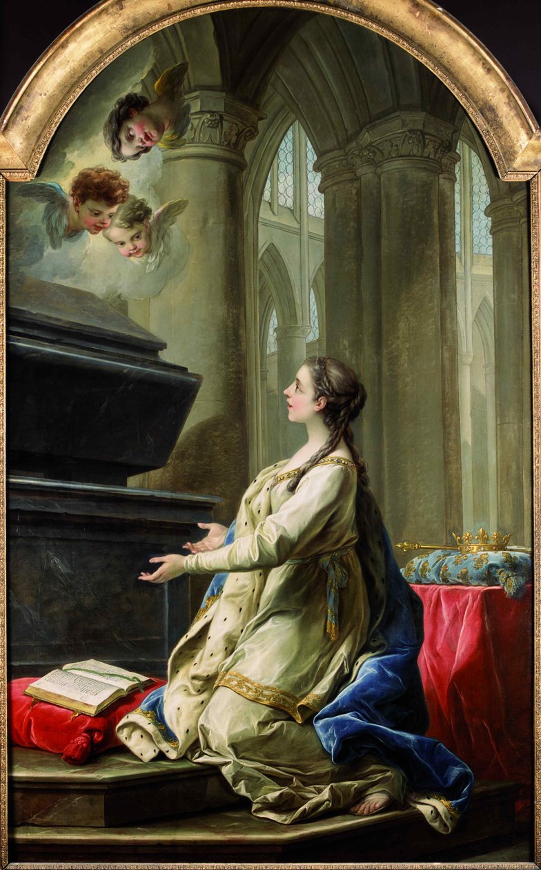 Santa Clotilde che prega presso la tomba di San Martino, 1753 da Carle van Loo