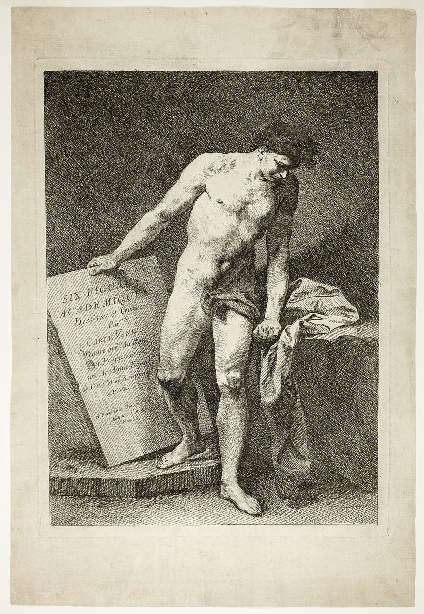 Frontespizio, da Six Figures Académiques (Sei figure accademiche) da Carle van Loo
