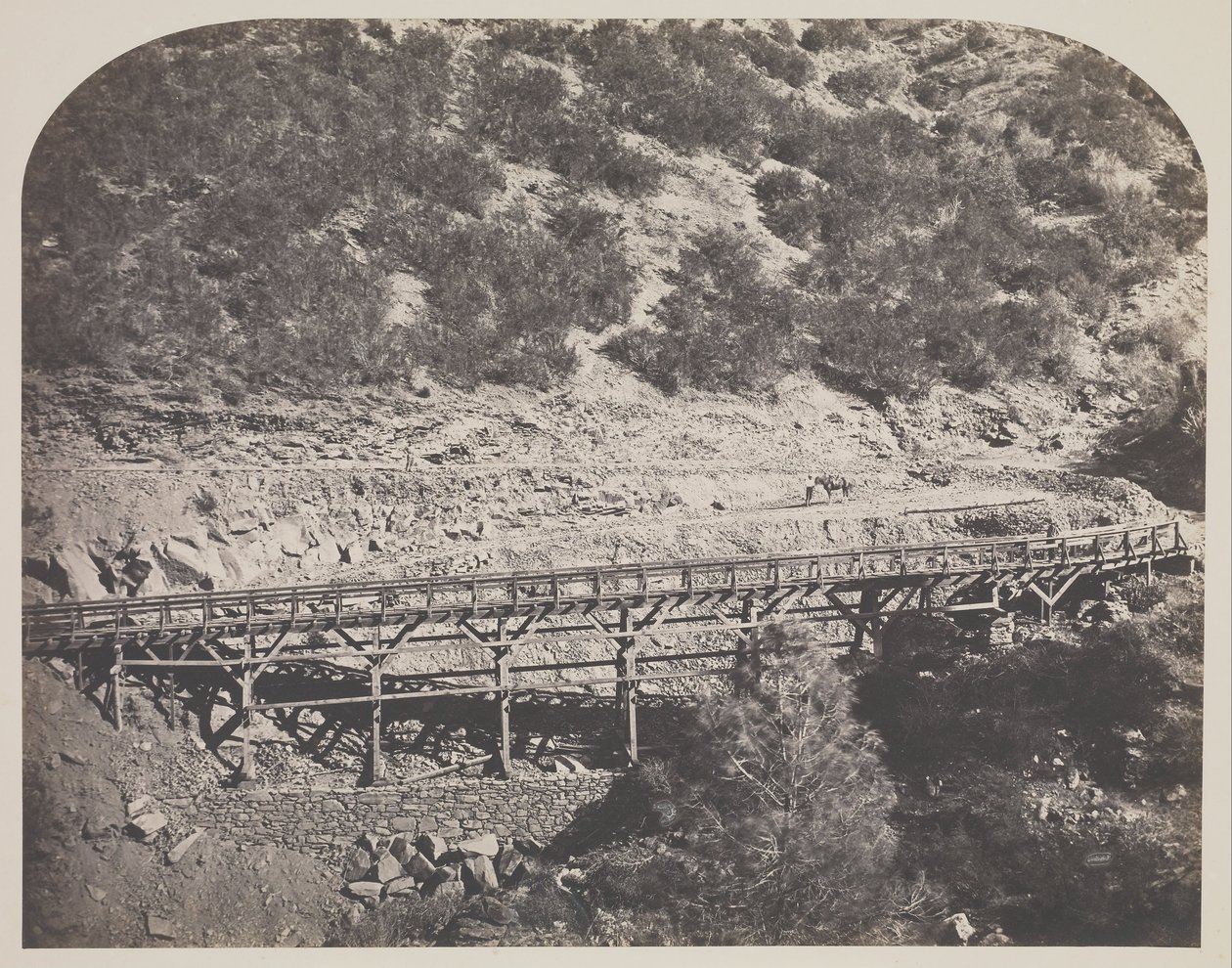 Ponte Ferroviario, Capo Horn, Contea di Mariposa da Carleton E. Watkins