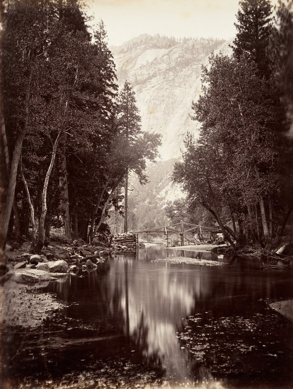 Eagle Point, 4.000 piedi, Yosemite, ca. 1872, stampato ca. 1876 da Carleton E. Watkins.