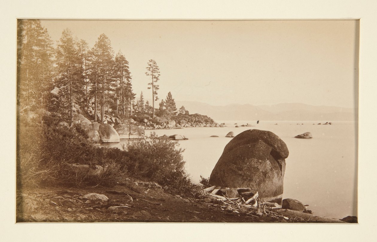 Quattro scene ferroviarie e quattro vedute del Lago Tahoe: Lago Tahoe da Artist Point da Carleton E. Watkins